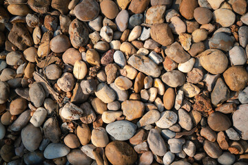Stone texture background images laid together on the ground.