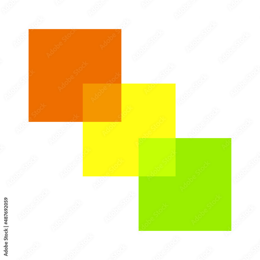 Poster flat three rhombuses. business concept. simple design. web 3. modern pattern. vector illustration. s