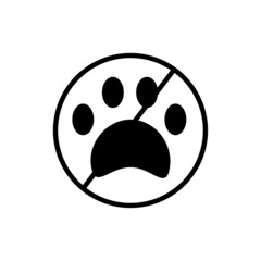 Dogs are not allowed, great design for any purposes. Vector illustration. stock image. 