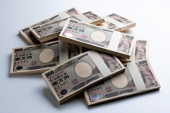 百万円の札束（帯封）お金・金融イメージ
