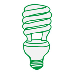 Energy saving light bulb. Compact fluorescent lamp