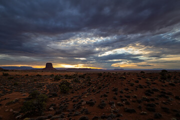 Sunset in Monument Valley, Arizona