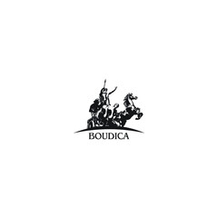 vintage silhouette boudica logo design icon inspiration 