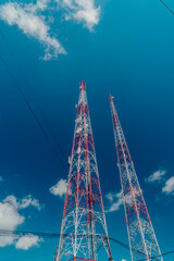 Twin Telecommunication Towers in Rural Areas
