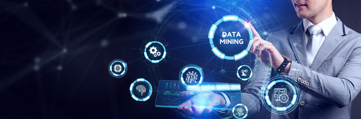 Data mining concept. Business, modern technology, internet and networking concept.