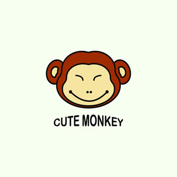 cartoon character of cute monkey