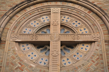 Obraz premium Detail of Rose Window