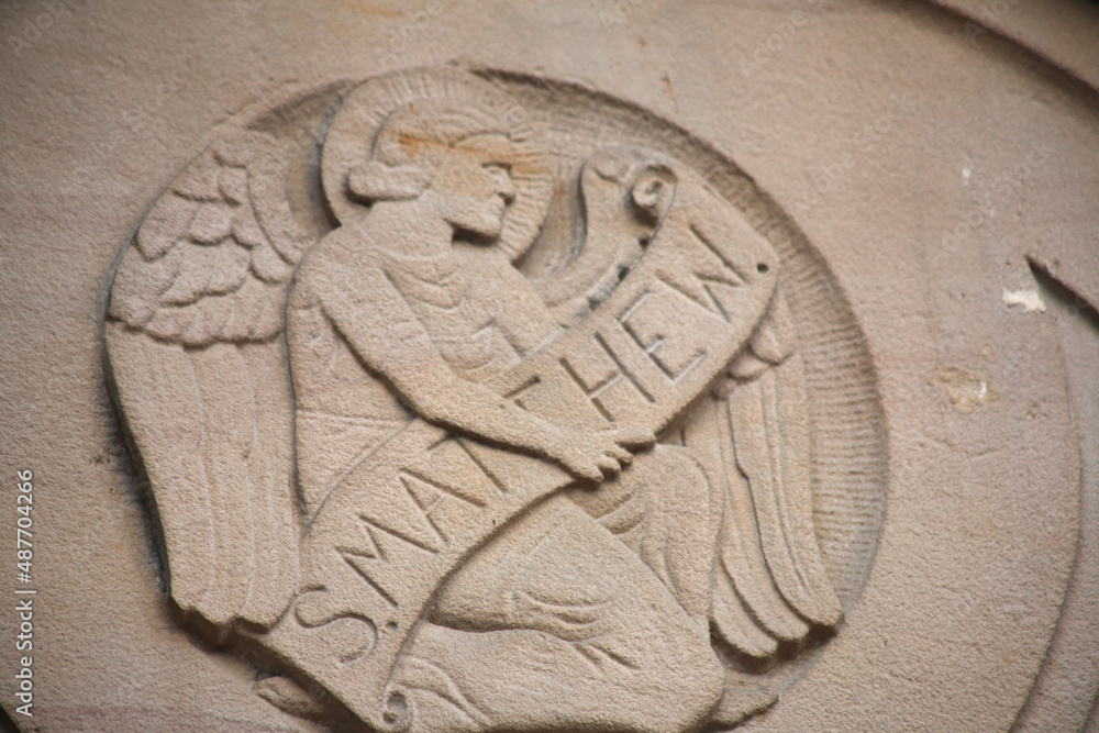 Wall mural Relief of St Matthew