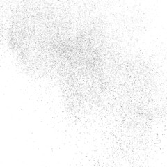 Distressed black texture. Dark grainy texture on white background. Dust overlay textured. Grain noise particles. Rusted white effect. Grunge design elements. Vector illustration, EPS 10.