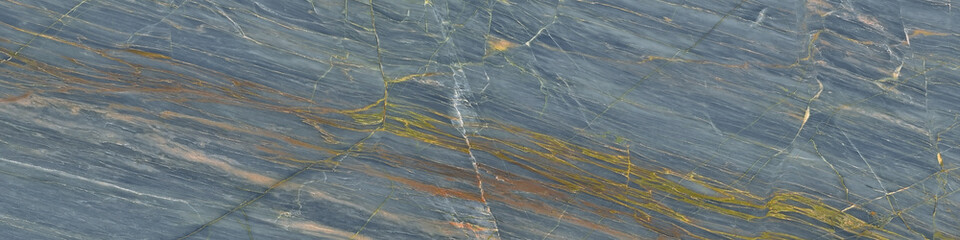 Fototapeta na wymiar natural blue marble with white and golden veins Structure For interior and tiles