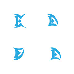 Letter E logo modern vector design