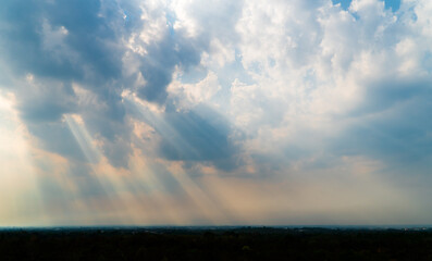 colorful dramatic sky with cloud at sunset.beautiful sky with clouds background .