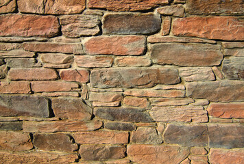 The background old beige stony wall.
