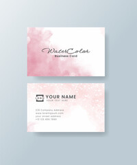 Watercolor business card