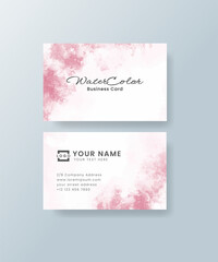 Watercolor business card