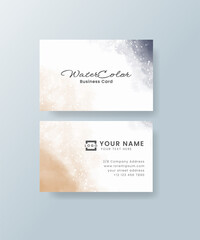 Watercolor business card