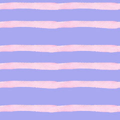 Abstract watercolor with pink elements seamless pattern on Very Peri isolated background.The print is textured  blotches and hand painted shapes.Designs for textiles,fabric,wrapping paper,packaging.