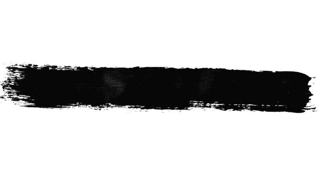 Brush stroke on white background 4k footage