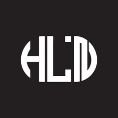 HLN letter logo design on black background. HLN creative initials letter logo concept. HLN letter design.