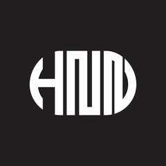 HNN letter logo design on black background. HNN creative initials letter logo concept. HNN letter design.