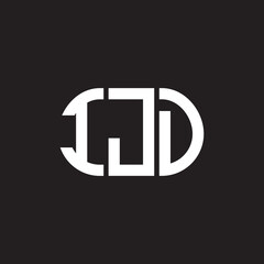 IJD letter logo design on black background. IJD creative initials letter logo concept. IJD letter design.