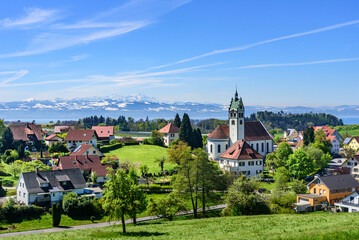 schöner Frühlingstag bei Gattnau am Bodensee