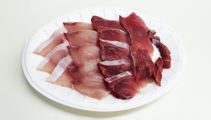 Defensive, food, sashimi.