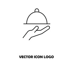 Fast delivery food icon. Vector illustration.
