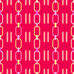 Chain links seamless pattern. Vector stock illustration eps10.
