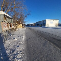 street in the winter