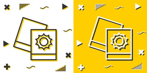 pictures line icon. Simple outline style.pictures linear sign. Vector illustration isolated on white background. Editable stroke EPS 10