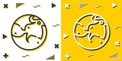 mars line icon. Simple outline style.mars linear sign. Vector illustration isolated on white background. Editable stroke EPS 10 © NinjaStudio