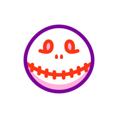 Mummy Doll Halloween Icon Illustration