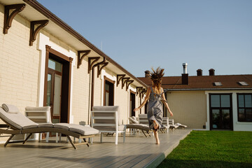 girl in luxury place