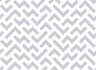 Abstract geometric pattern with stripes, lines. Seamless vector background. White and gray ornament. Simple lattice graphic design.