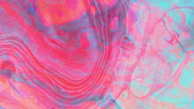 Abstract flow of liquid paints in mix