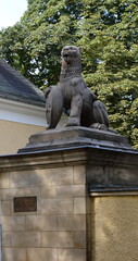 Statue in der Kur Stadt Bad Pyrmont, Niedersachsen