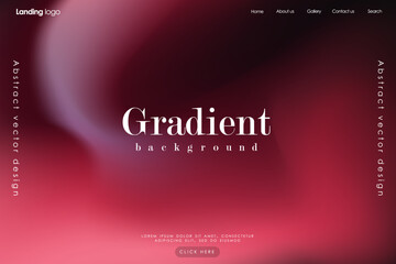Obraz premium Page design inspiration with abstract background. Shades of red gradient background pattern