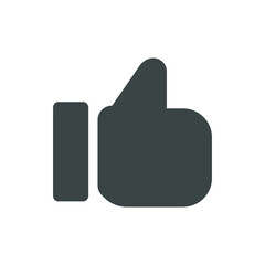 thumb up like interface icon illustration