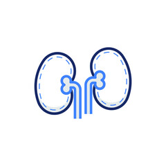 Kidney Medical Icon Illustration
