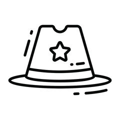 hat icon, trendy Style, Isolated on White Background, Stock vector illustrations.