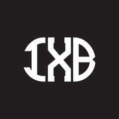 Obraz premium IXB letter logo design on black background. IXB creative initials letter logo concept. IXB letter design.