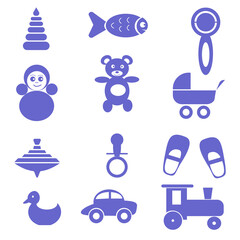 Baby toys, feeding and childcare.