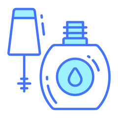 nail polish icon, trendy Style, Isolated on White Background, Stock vector illustrations.