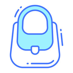 purse icon, trendy Style, Isolated on White Background, Stock vector illustrations.