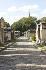 Fototapeta premium cemetery in the town