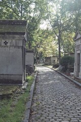 Obraz premium cemetery in the town