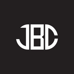 JBC letter logo design on black background. JBC creative initials letter logo concept. JBC letter design.