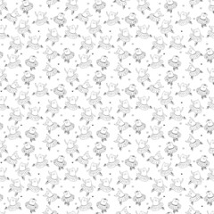 Kittens dancing. Funny kittens are engaged in ballet © barberry