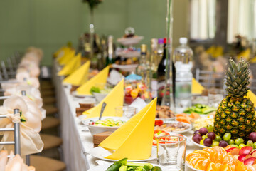 Served for a banquet table